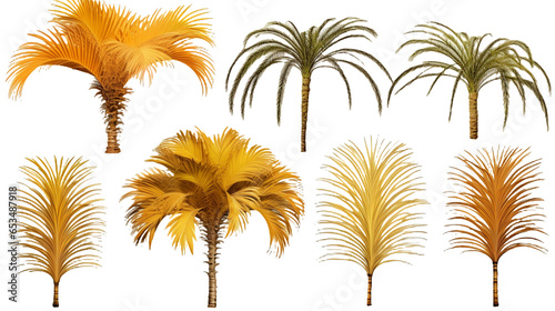 
Palm trees collection, transparent PNG