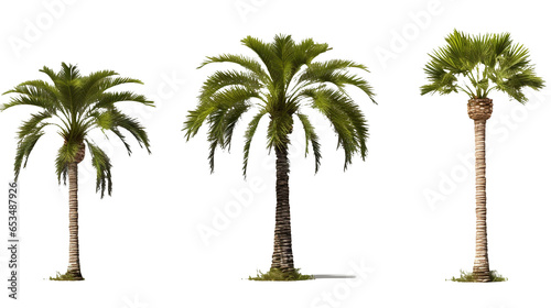 
Palm trees collection, transparent PNG