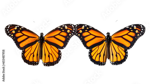 butterfly collection, transparent background PNG, danaus species photo