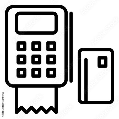 EDC icon, line icon style