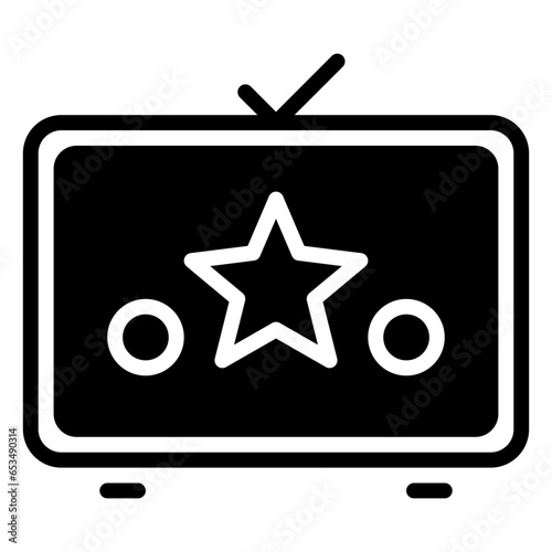 TV Show icon, glyph icon style
