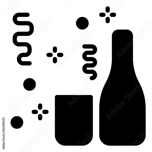Party icon, glyph icon style