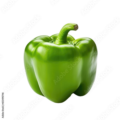 Green Bell Pepper Isolated ...