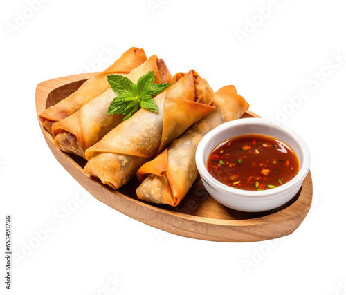 A Plate of Thai Spring Roll...