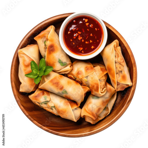 A Plate of Thai Spring Roll...
