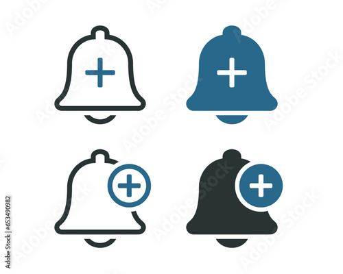 Add bell icon. Illustration vector