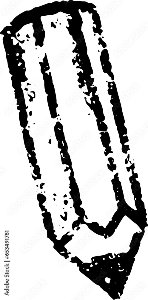 Fototapeta premium Pencil Chalk Drawing Texture Vector