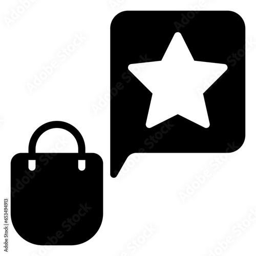 Feedback icon, glyph icon style