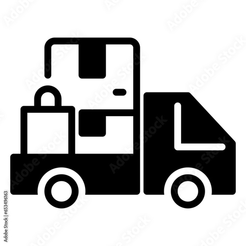 Delivery icon, glyph icon style