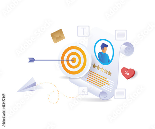 Target personal branding data