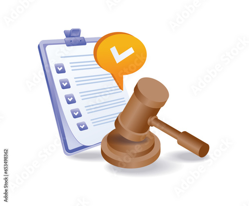 Legal decision in a case