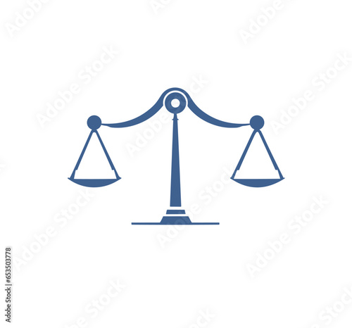 Scale law balance for lawyer logo PNG design