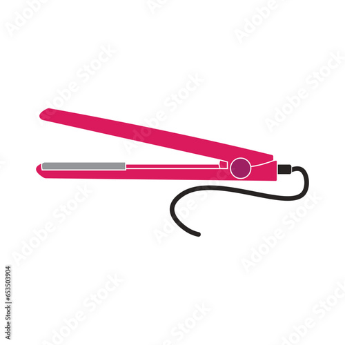 Hair straightener icon