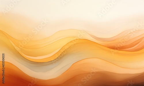 brown watercolor waves_Generative AI