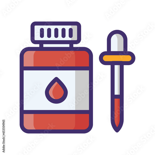 blood test of healthcare and medicine filled icons