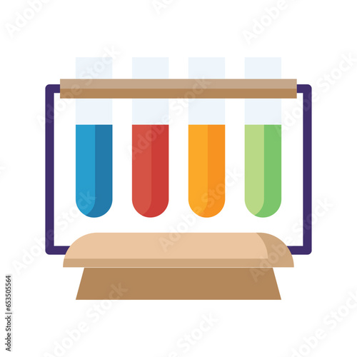 tube of healthcare and medicine flat icons