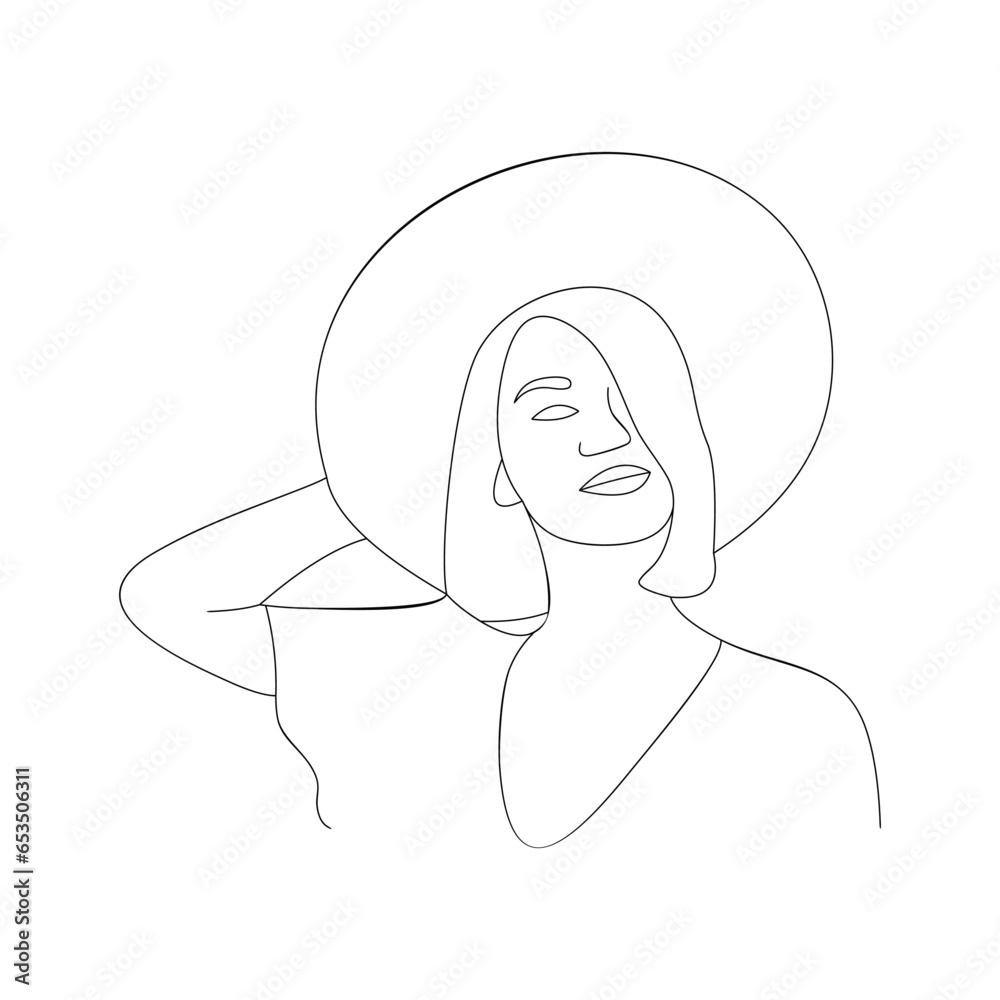 beauty woman line art beauty woman line art
