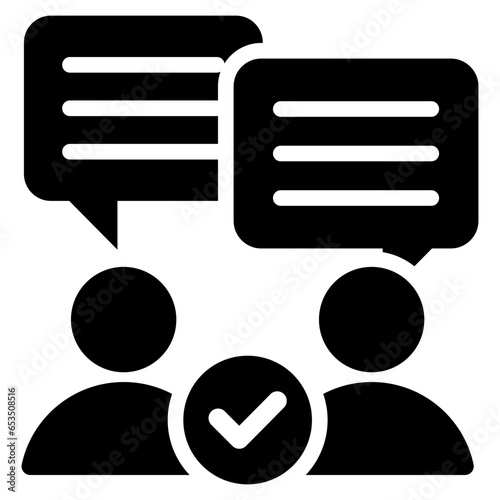 Communication Glyph Icon