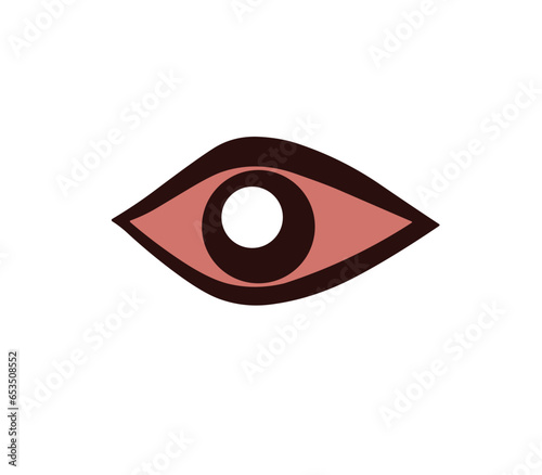 Eye vision symbol body prat PNG cartoon design