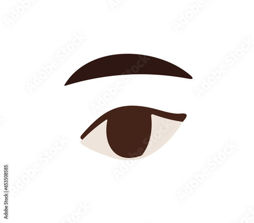 Eye vision symbol body prat PNG cartoon design