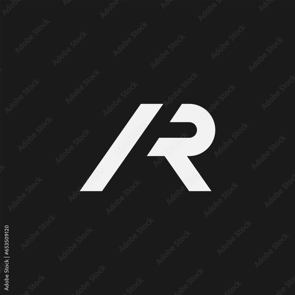 Letter AR monogram logo Letter AR monogram logo