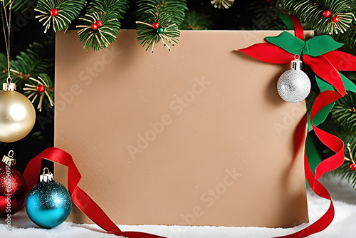 Obraz na płótnie christmas greeting card