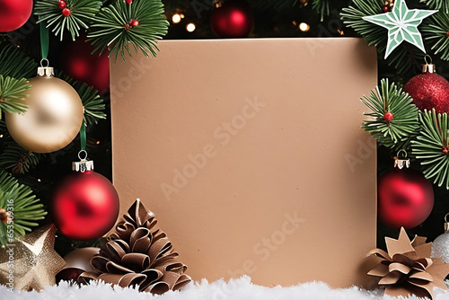 Obraz na płótnie christmas greeting card