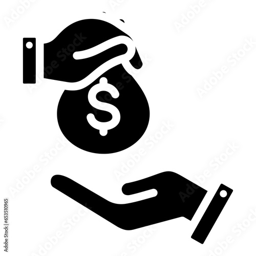 Funding Glyph Icon
