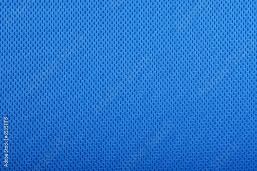 Rough blue fabric texture, cotton knitted fabric, modern waterproof flexible temperature control materials, multifunctional smart textile close-up, selective focus, does not tear