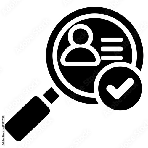 Identifying Glyph Icon