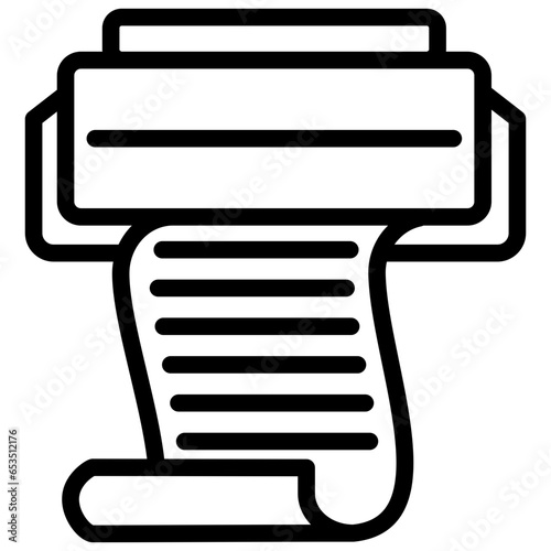 Packing Slip Outline Icon