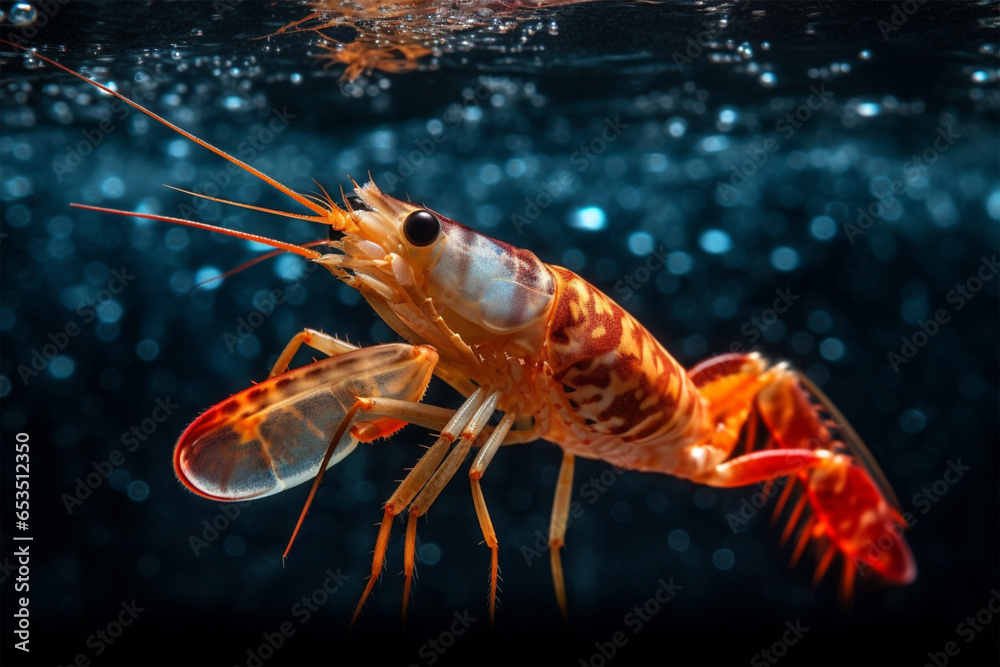 crayfish on a white background crayfish on a white background