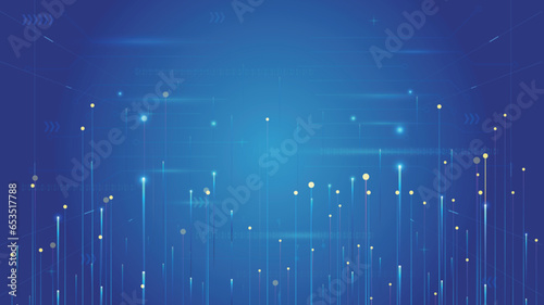 Criss-cross luminescent ray Internet technology big data vector background