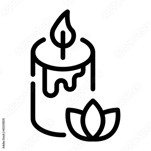 candle Line Icon