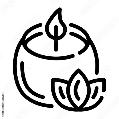 aromatheraphy Line Icon