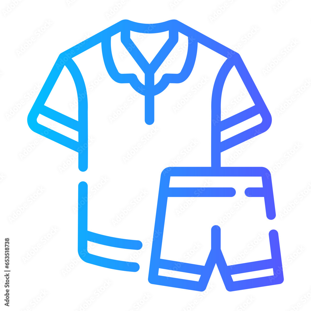 pyjamas Line Gradient Icon pyjamas Line Gradient Icon