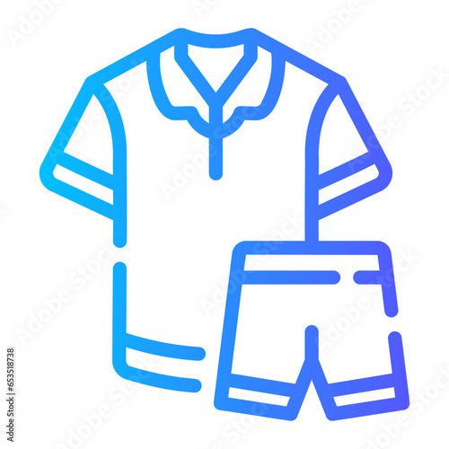 pyjamas Line Gradient Icon