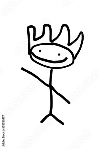 Stick Figure Doodle SVG