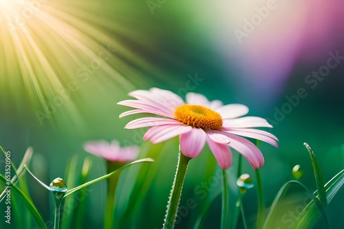 daisy in the grass photo