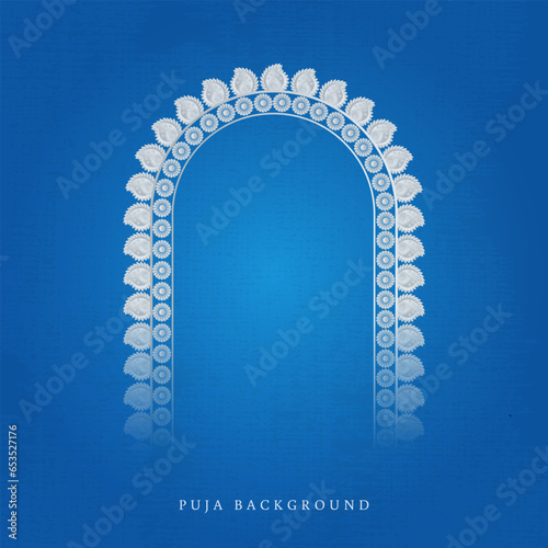 Hindu Festival Durga Puja Border Decorations, Durga Puja Frame, Durga Puja Background	