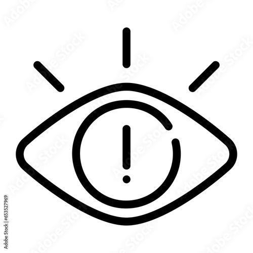 attention line icon