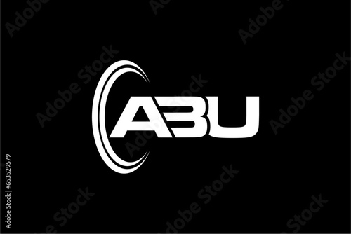 ABU creative letter logo design vector icon illustration