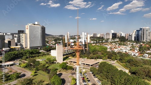 torre  telefonia com drone photo