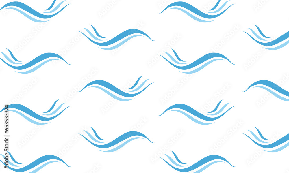 Calm wave illustration for background design vector