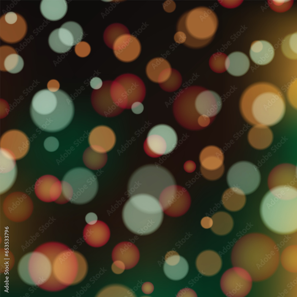 Obraz premium Golden Lights Background. Christmas Lights Concept. Vector