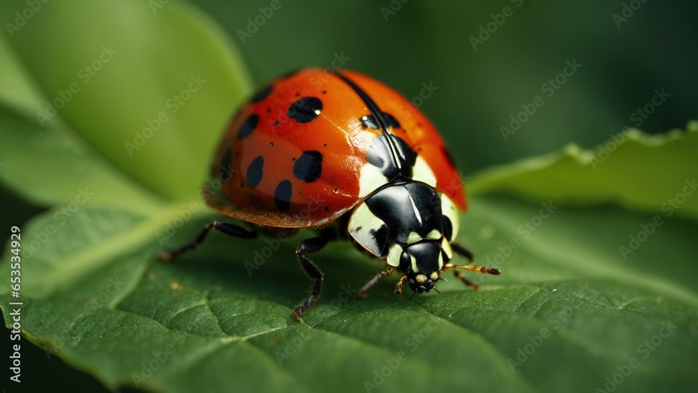 ladybird on a leaf ladybird on a leaf