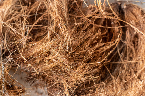 coconut fiber. Background from coconut coir. Texture 