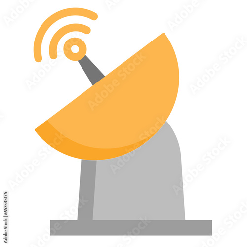  Satellite Flat Icon