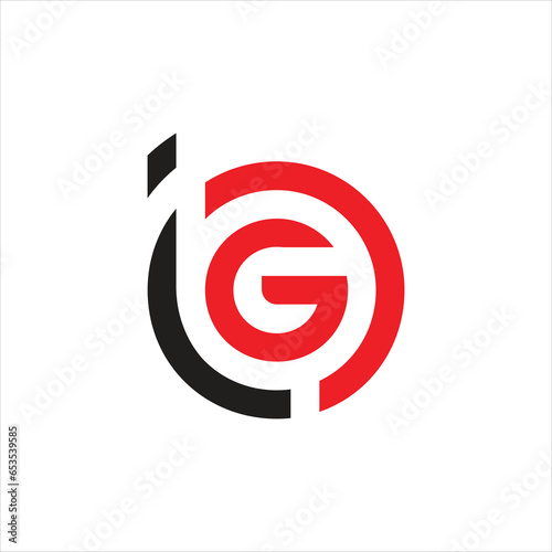 IOG letter logo design icon photo
