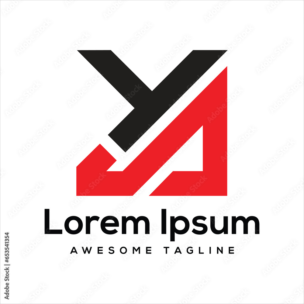 YN letter logo design icon YN letter logo design icon